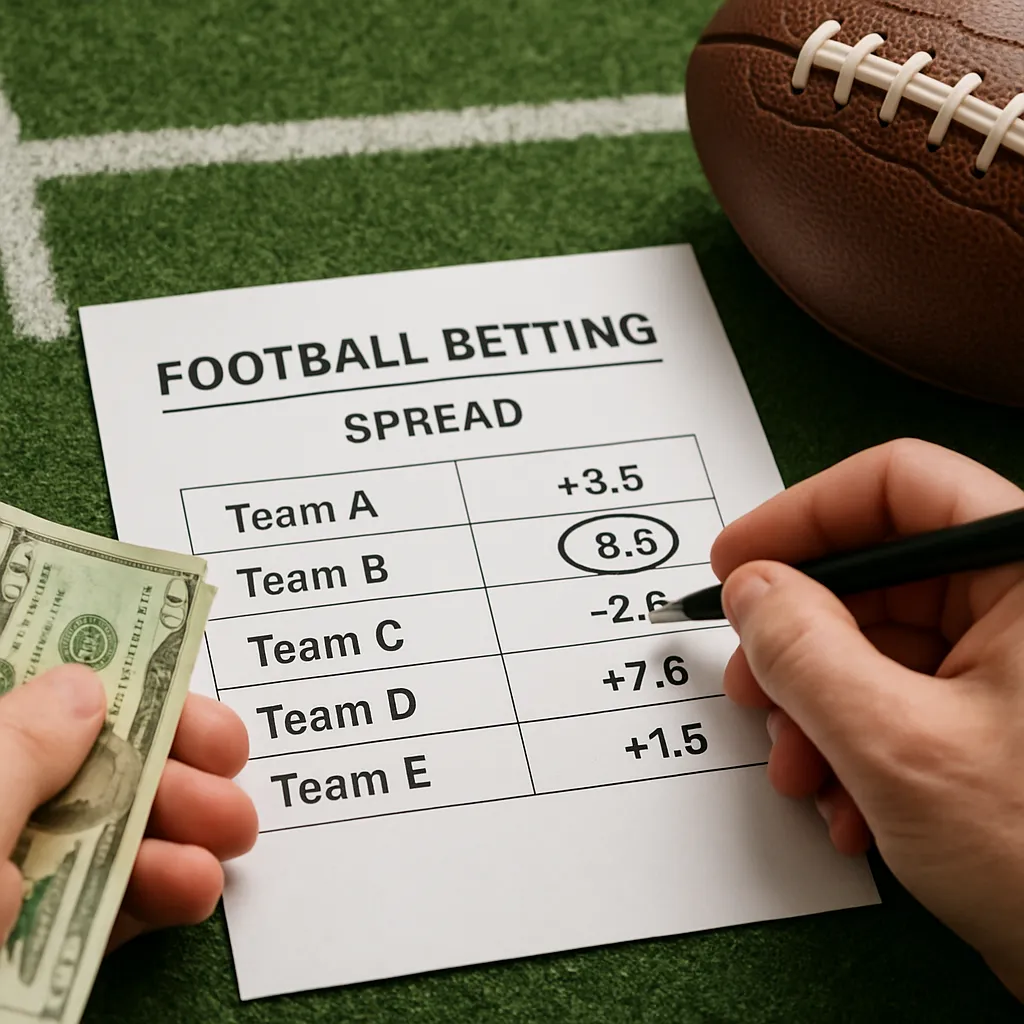 How does the spread work in football betting